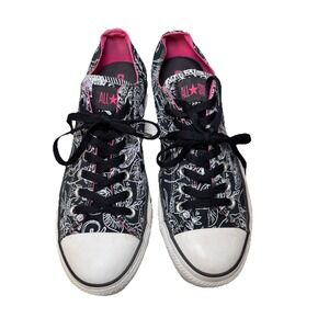 Converse Chuck Taylor All-Star Classic W 11 M 9 Rose Skull Black Pink 532293F